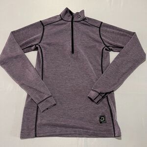 Polarmax AcclimateDry Technical Base Layer Quarter Zip Pullover Shirt Womans S